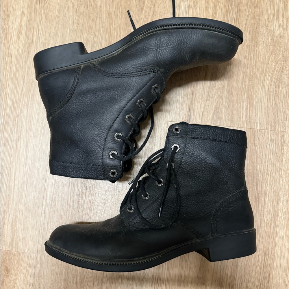 Kodiak Black Combat Ankle Boots